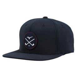 Mizuno Crossed Clubs Snapback Hat -Golf Club mizuno crossed clubs snapback hat navy 01 94980.1673907092