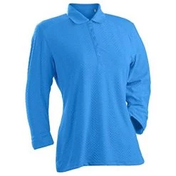 Grace 3/4 Sleeve Polo 12 Grace 3/4 Sleeve Polo -Golf Club nancy lopez grace 3 4 sleeve polo blue bird 01 76092.1633541344
