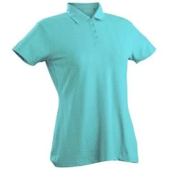 Grace Short Sleeve Polo -Golf Club nancy lopez grace short sleeve polo aqua 01 73765.1633540312