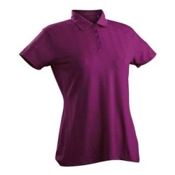 Grace Short Sleeve Polo -Golf Club nancy lopez grace short sleeve polo dark magenta 01 53342.1633540312