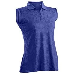 Grace Sleeveless Polo -Golf Club nancy lopez grace sleeveless polo indigo 01 24490.1633541706