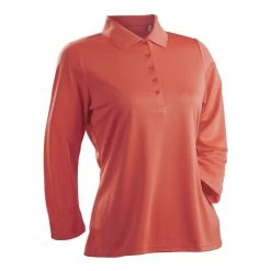 Luster 3/4 Sleeve Polo -Golf Club nancy lopez luster 3 4 sleeve polo tangerine 01 98221.1633540841