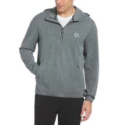 Original Penguin 1/4 Zip Fine Line Hooded Windshirt