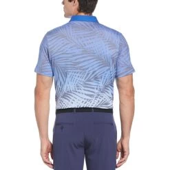 Original Penguin Resort Leaf Print Polo -Golf Club original penguin resort leaf print polo blue tattoo 02 00858.1676596620