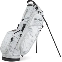 Ping Hoofer Stand Bag -Golf Club ping hoofer stand bag heathered grey white 01 19429.1645727140