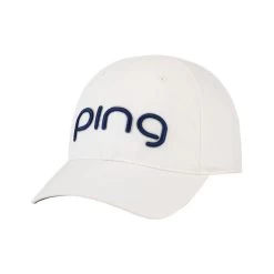 Ping Women's Tour Delta Hat -Golf Club ping womens tour delta hat white navy 01 30331.1652367837