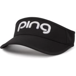 Ping Women's Tour Sport Visor -Golf Club ping womens tour sport visor black white 01 48546.1676596039