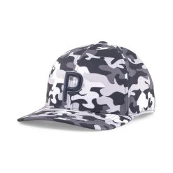 Puma Camo Pattern P Snapback Hat -Golf Club puma camo pattern p snapback hat navy blazer high rise 01 89345.1662670407