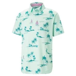 Puma Cloudspun Low Tide Polo -Golf Club puma cloudspun low tide polo minty burst green lagoon 01 35683.1676597222