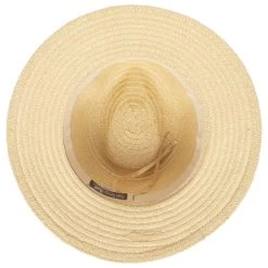 Women's Paperbraid Fedora With Debossed Metallic Snake Band -Golf Club san diego hat company womens paperbraid fedora with debossed metallic snake band natural 04 18568.1676580467