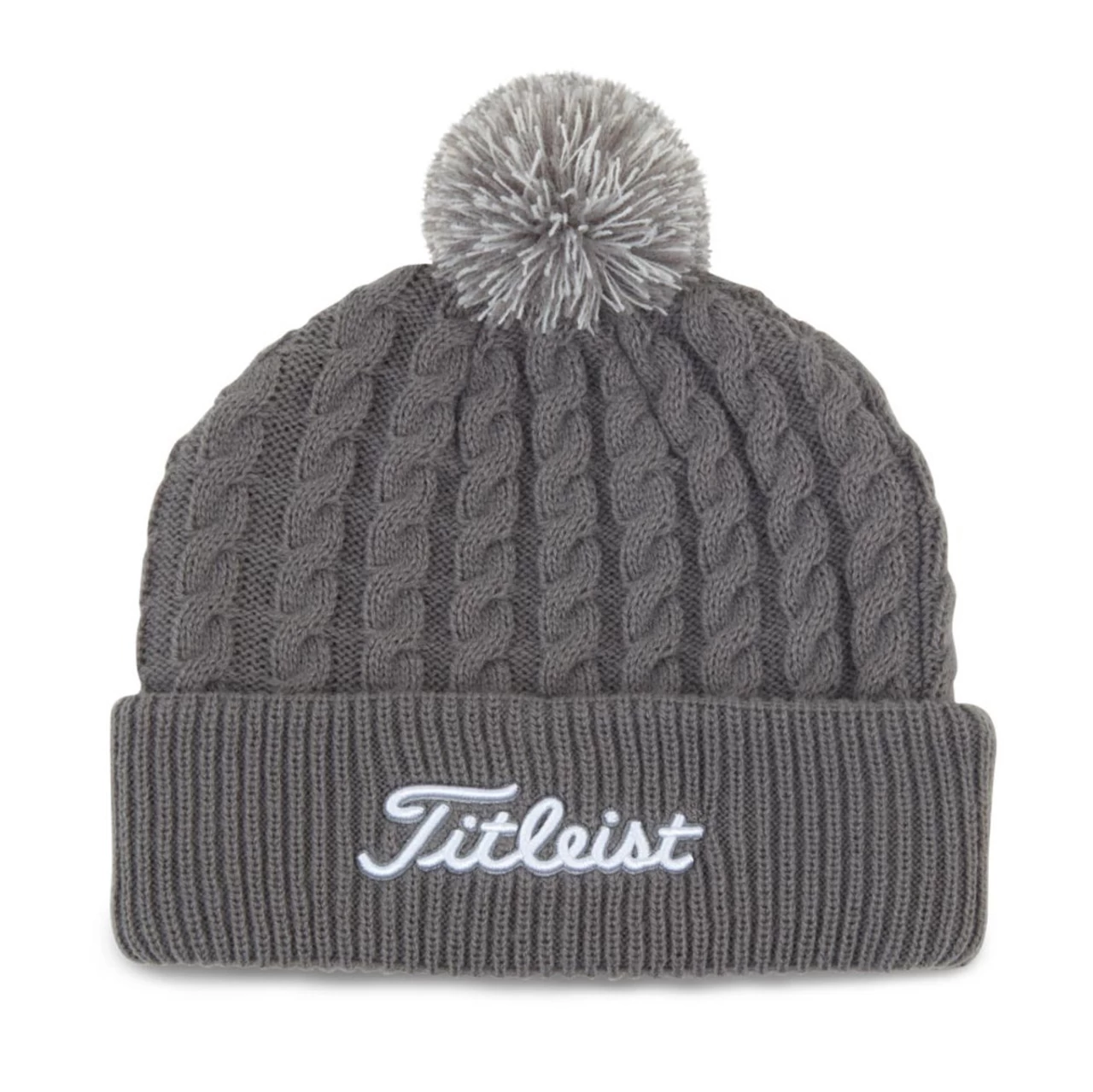 Titleist Cable Knit Pom Pom Beanie 6 Titleist Cable Knit Pom Pom Beanie - Image 4