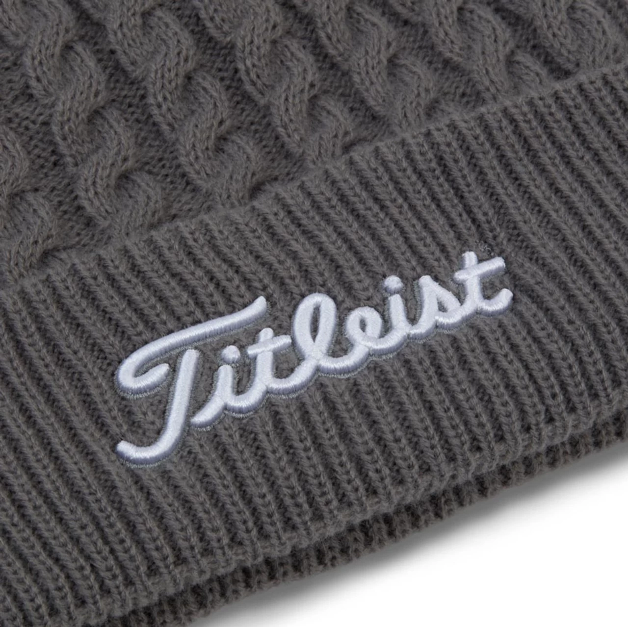 Titleist Cable Knit Pom Pom Beanie 8 Titleist Cable Knit Pom Pom Beanie - Image 6