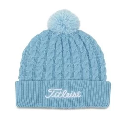 Titleist Cable Knit Pom Pom Beanie 17 Titleist Cable Knit Pom Pom Beanie -Golf Club titleist cable knit pom pom beanie sky white 01 23458.1636747906