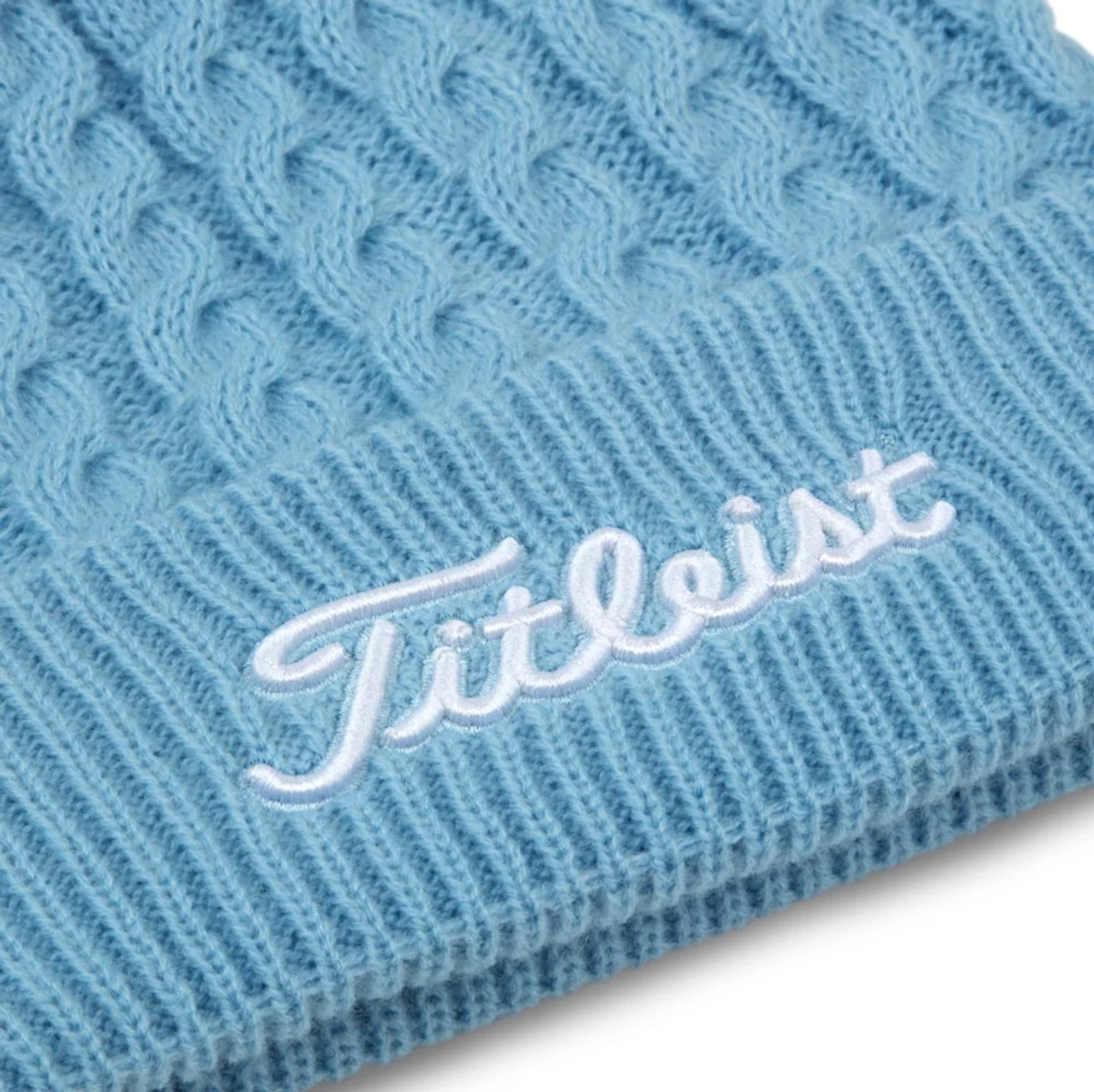 Titleist Cable Knit Pom Pom Beanie 11 Titleist Cable Knit Pom Pom Beanie - Image 9
