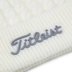 Titleist Cable Knit Pom Pom Beanie 13 Titleist Cable Knit Pom Pom Beanie -Golf Club titleist cable knit pom pom beanie white gray 03 46375.1636747906