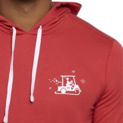Chestnuts Roasting Hoodie -Golf Club travis mathew chestnuts roasting hoodie heather red 04 00600.1671651374