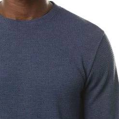 Cloud Waffle Crew -Golf Club travis mathew cloud waffle crew heather light grey 01 43728.1671651144