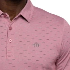 Colorful City Polo -Golf Club travis mathew colorful city polo heather earth red 03 64240.1678477080