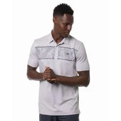 Make Camp Polo -Golf Club travis mathew make camp polo heather light grey 01 20732.1676590131