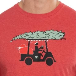 Midnight Ride Tee -Golf Club travis mathew midnight ride tee heather red 03 72418.1671651883