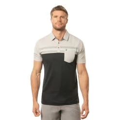 Salad Days Polo -Golf Club travis mathew salad days polo heather light grey 01 08409.1676589034