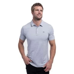 The Heater Polo -Golf Club travis mathew the heater polo heather microchip 01 56637.1676593996