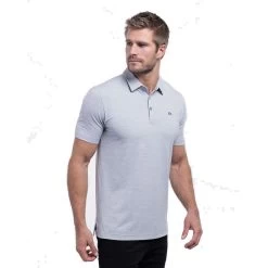 The Heater Polo -Golf Club travis mathew the heater polo heather microchip 03 00946.1676580676
