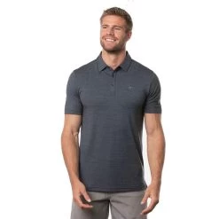 The Heater Polo -Golf Club travis mathew the heater polo vintage indigo black 01 11666.1676584135